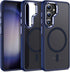 for Samsung Galaxy S23 FE Case compatible with Magsafe - Dual color design Shockproof Protection with Anti-Slip Strip, Magnetic Translucent Phone ...