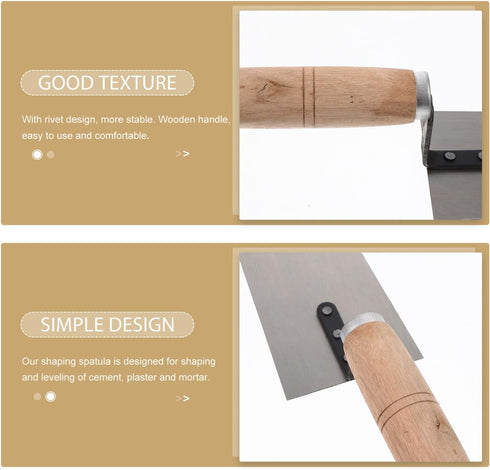 Yardwe Hand Tools 4pcs Concrete Trowel Finishing Trowel Putty Trowel Drywall Trowel Margin Trowel Paint Scraper Concrete Edger Construction Spatul...