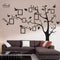 Large Family Tree Wall Deccor for Living Room, DIY Black Photo Frame Wall Decor Sticker Decal Art Décor for Living Room Home Decor(Black Tree)...