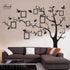 Large Family Tree Wall Deccor for Living Room, DIY Black Photo Frame Wall Decor Sticker Decal Art Décor for Living Room Home Decor(Black Tree)...
