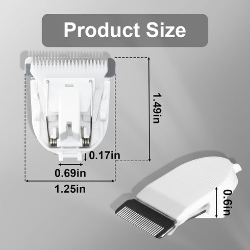 Dog Clippers Blade for Grooming, Replacable Safe & Sharp Dog Trimmer Blades, 304 Stainless Steel and Ceramic, Blade Width 1.25" Compatible with Ma...