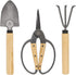 N&V Bonsai Scissors Set, 3 Pcs Set Including Bonsai Scissors, Mini Rake and Mini Shovel, For Arranging Flowers, Trimming Plants, For Grow Room or ...