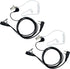 Walkie Talkie Earpiece with Mic PTT 2 Pin Covert Acoustic Tube Secret Service Earpiece Compatible with Baofeng UV-5R BF-888S Arcshell Retevis H-77...