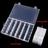 2Pack 18 Grids Craft Organizers and Storage Bead Organizer Tackle Box Organizer with Adjustable Divider, Plastic, Clear...