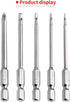 5 in 1 RC Hobby Repair Tools Kit Hex Driver Set Magnetic Allen Wrench Drill Bits Hex Bit Set & Phillips Screwdriver Bit with Alloy Handle for RC C...