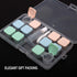 6 Pack Contact Lens Case, Portable Flip Top Contact Lenses Holder Cases with Remover Tool Tweezers Contact Solution Bottle Clear Contacts Storage ...