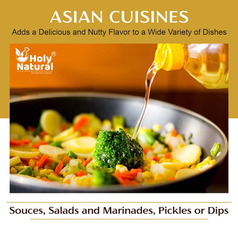 Sesame Seed Oil I Extra Virgin Cold-Pressed, No GMO,Untreated and Unrefined Sesame Seed Oil –Grate for Cooking & Flavor Enhancer in Many Cuisines ...