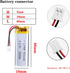 3.7V Lipo Battery 380mAh Rechargeable Lithium ion Polymer Battery 501646 Lithium Polymer ion Battery with JST Connector...