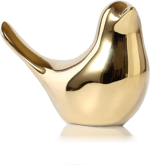 FANTESTICRYAN Small Birds Statues Gold Home Decor Modern Style Figurine Decorative Ornaments for Living Room, Bedroom, Office Desktop, Cabinets...