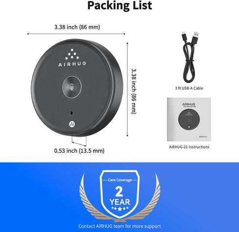 AIRHUG USB Microphone,Desktop Computer Mic, Mute Button with LED Indicator,AI Noise Reduction,Plug & Play Omnidirectional Condenser PC Laptop Mics...