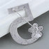 Brooch Pin Number Five Pin Brooch Corsage Scarf pin Rhinestones Breastpin for Wedding/Banquet/Bouquet...