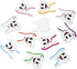 AKOAK 100 Pack Mixed Creative Cartoon Teeth Shaped Wooden Buttons Children DIY Decoration Buttons Sewing Scrapbook Decorations...