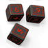 Free League Publishing: The One Ring: Black Dice Set - 8 Engraved Dice, Black with Red Numbers, Tabletop Roleplaying Game Accessory, Lord of The R...