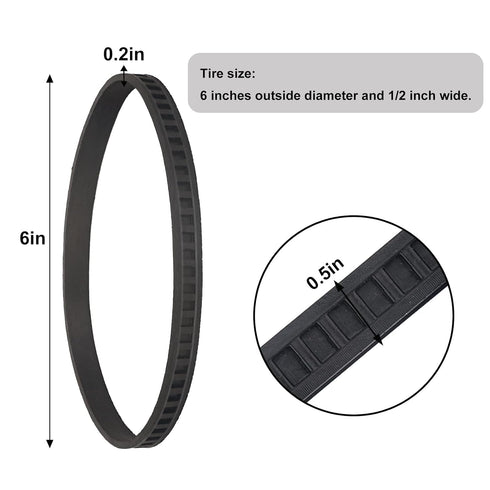 45-69-0010 Pulley Tires for Milwaukee BandSaws Blades 6230 6232-6 AO2807 6238N 6238-20 6225 2729-20 portable bandsaw parts...