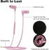 Joymiso Tangle Free Earbuds for Kids Women Small Ears with Case, Comfortable Lightweight in Ear Headphones, Flat Cable Ear Buds Wired Earphones wi...