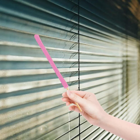 12Pcs Mini Dusters for Cleaning, Microfiber Detail Duster Sticks, Small Crevice Cleaning Tool, Dust Removal Brush for Car Window/Blind/Fan/Vent (6...