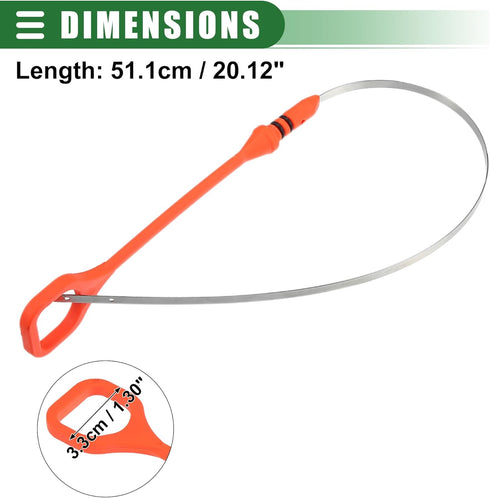 Motoforti Engine Oil Dipstick Indicator, Oil Dipstick Replacement, for Honda Civic 1996-2000, Metal Plastic, No.15650P2FA00, Orange...