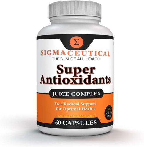 Super Antioxidant Supplement - Goji Berry Capsules, Acai Berry Capsules, Mangosteen Capsules, Resveratrol, Pomegranate & Noni Capsules - 60 Capsul...