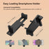 SMALLRIG Phone Tripod Mount, Anti-Pinch Smartphone Holder, Phone Clamp with 2 Cold Shoe Mounts, Vertical and Horizontal Phone Clip Tripod Attachme...
