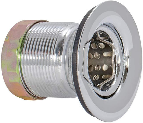 EZ-FLO 3 Inch Removable Kitchen Sink Strainer Drain Extended Shank Junior Duo, Stainless Steel, 1-7/8 Inch to 2-1/4 Inch Opening, 30037...