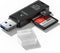 USB3.0 Micro SD Card Reader, 5Gbps 2-in-1 SD Card Reader to USB Adapter, Wansurs Memory Card Reader for SDXC, SDHC, MMC, RS-MMC, Micro SDXC, Micro...