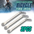 3 Pcs Bicycle Tire Iron Spoons Changing Tire Bike Levers Tire Repair Tool Kit - Bike Tire Changer Remove Tyre Heavy Duty Small Metal Steel Bars...