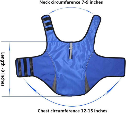 Dog Anxiety Jacket Keep Calming Vest Thunder Coat with D-Ring and Training Handle for Small Dogs...