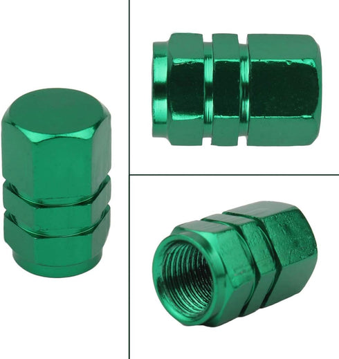 WINKA 5Pcs Car Tire Valve Stem Caps Hexagon Aluminium Alloy Dustproof Valve Stem Covers Universal for Cars with O Rubber Ring Wheel Valve Cap Tire...
