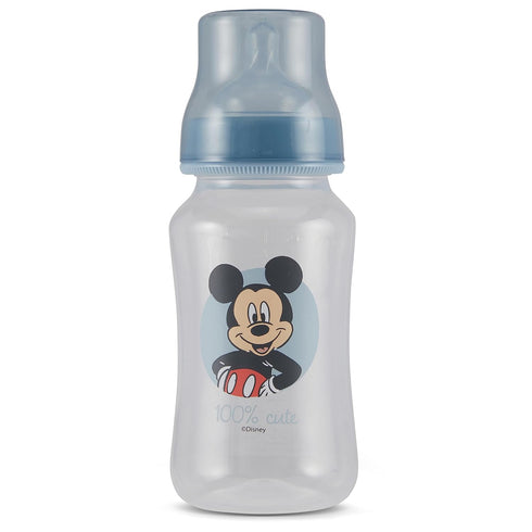 Disney Mickey Mouse Baby Bottles 11 oz for Boys or Girls | 2 Pack of Infant Hourglass Shaped Bottles with cover for Newborns and All Babies | BPA-...