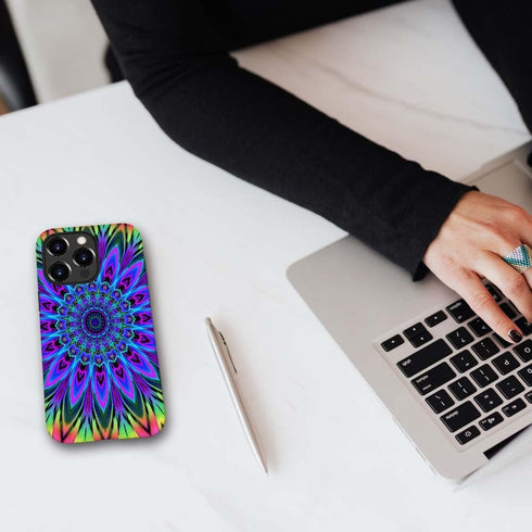 SEized Case Compatible with for iPhone 14 Pro Max,Tie Dye Floral Mandala Phone Case for Girl Women Boy Men,Durable Protection Case for iPhone 14 P...