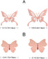 pinkblume Rose Gold Butterfly 3D Wall Decals Stickers DIY Removable Decorative Metallic Paper Swallowtail Butterflies for Home Decorations Kids Ro...