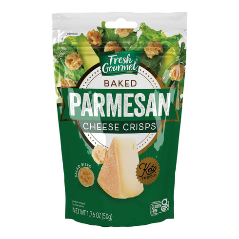 Fresh Gourmet Parmesan Cheese Crisps | 1.76 Ounce | 100% Real Cheese | Keto Friendly | Great for Snacking and Salad Topper...