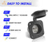 15 Amp Inlet, Shore Power Flanged Receptacle, 15A 125V Recessed Male Outlet, NEMA 5-15 AC Port Plug with Waterproof Covers, Exterior Electrical Co...