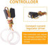 Qasim 1-Pair 80MM White+Amber Switchback 102SMD 4014 LED Halo Ring Angel Eyes Led Lights 12V...