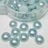 Chenkou Craft Random 1900pcs Assorted 7 Sizes(3/4/5/6/7/8/10mm) Blue Imitation Half Pearl Bead Flat Back Gem Scrapbook Craft DIY Loose Beads + Pla...