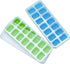 Ice Cube Trays, Silicone Easy-Release and Flexible 14-Ice Trays with Spill-Resistant Removable Lid, BPA Free, Durable and Dishwasher Safe, 2 Pack...