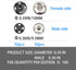 Meikeer 100 Sets Sew on Snaps Sewing Snaps for Fabric Metal Snaps Fasteners Press Studs Buttons for Sewing, Black and Silver(10mm)...