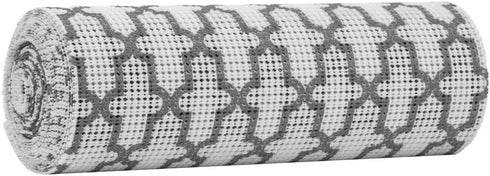 Duck Non-Adhesive Shelf Liner Select Grip EasyLiner, 12-Inch x 20 Feet, Grey Geo...