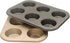 Muffin Tins 6-Cups Nonstick Carbon Steel Standard Cupcake Pans, Set of 2...