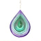 Wind Spinner 12-inch 3D Stainless Steel for Garden Decor, Water DropPurple Green - Worth Gift Holiday Decor GWS...