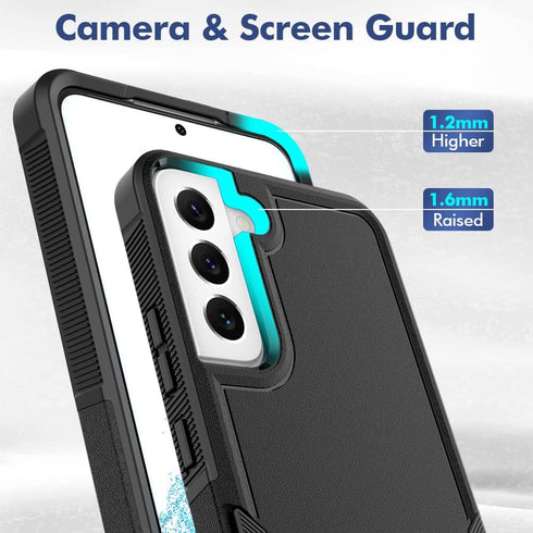 for Samsung Galaxy S22 Plus Case: Dual Layer Protective Heavy Duty Cell Phone Cover Shockproof Rugged with Screen Protector - Military Protection ...