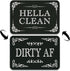 Dishwasher Magnet Clean Dirty Sign QMMD Hella Clean and Dirty Af Magnet Clean Dirty Magnet for Dishwasher...
