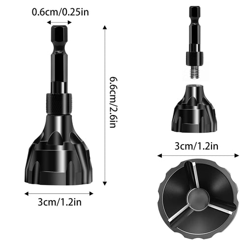 Deburring Tool Chamfer Tool, HSS Hex Shank Deburring Tool for Metal, Bolt Thread Repair with Quick Release Shank Fits, 2 Pack...
