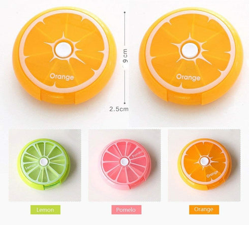 4PCS INVODA Pill Cases Weekly Pill Organizer 7 Day Pill Box with 1Pcs Felt Storage Pouch Small Cute Pill Container...