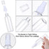 Qianyu 2 Pack Fine Mist Spray Bottles Clear Plastic Empty Refillable Mini Hand Spritzer for Travel Cleaning Gardening Skin Care Makeup Lotion Atom...