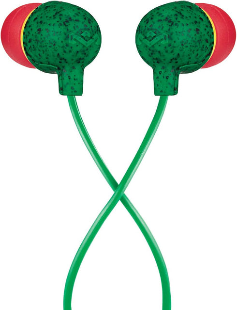 House of Marley Little Bird: Wired Earphones with Microphone, Noise Isolating Design, and Sustainable Materials, Rasta...