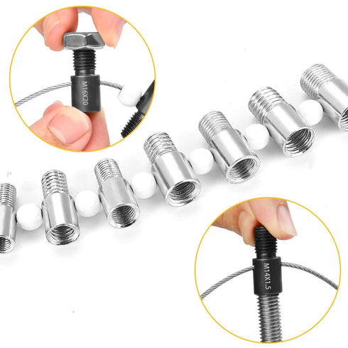 Nut & Bolt Thread Checker 26 Male/Female Gauges (14 Inch & 12 Metric) Nut and Bolt Thread Size Checker Thread Identifier Gauges...
