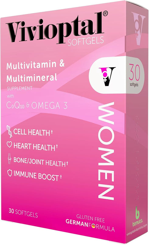Vivioptal Women 30 Softgels - Multivitamin & Multimineral Supplement - CoQ10 & Omega 3...