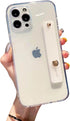 siduater Strap Holder Case for 6.7" iPhone 15 Pro Max with Kickstand, Shockproof Translucent PC Back Cover + Soft TPU Bumper with Adjustable Hand ...