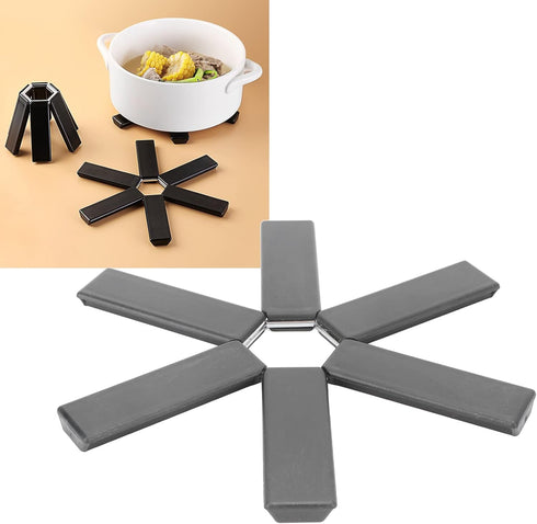 Folding Heat Resistant Pad,Heat Insulated Pad Folding Hot Pot Holder Mat for Lipstick Wax Melting,Collapsible Dish Pan Mats...